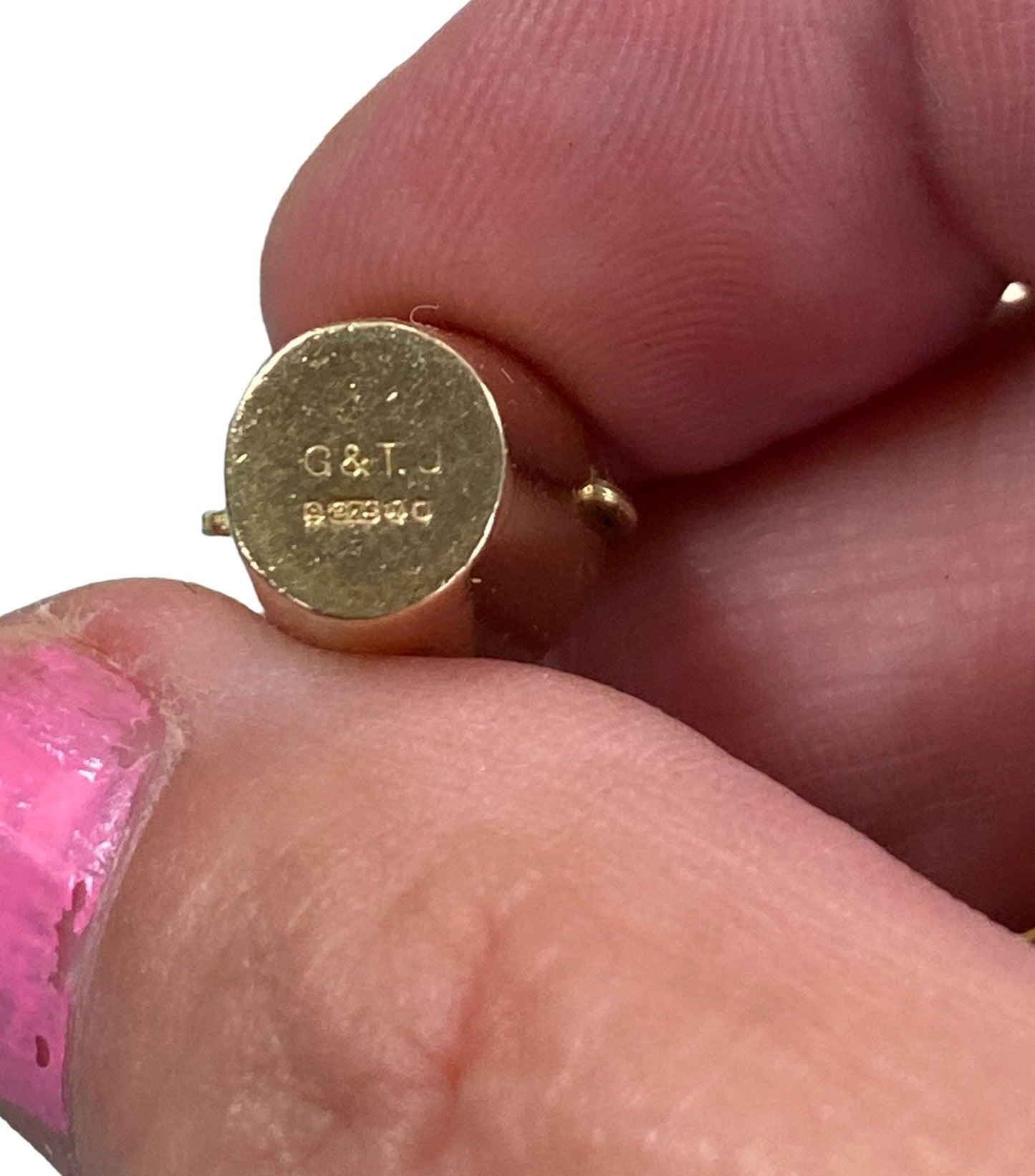 9ct vintage champagne bucket and bottle charm circa 1966