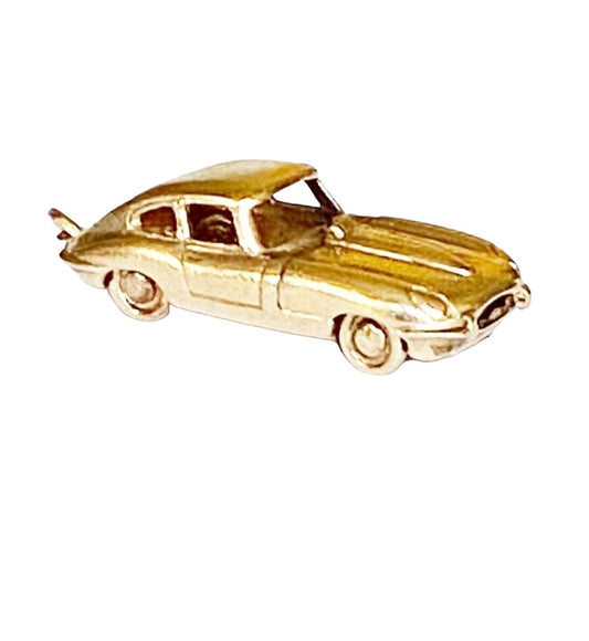 9ct jaguar charm /pendant e-type circa 1967 10g