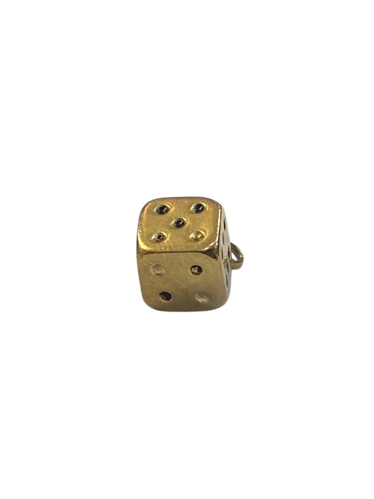 9ct vintage dice charm 0.9g
