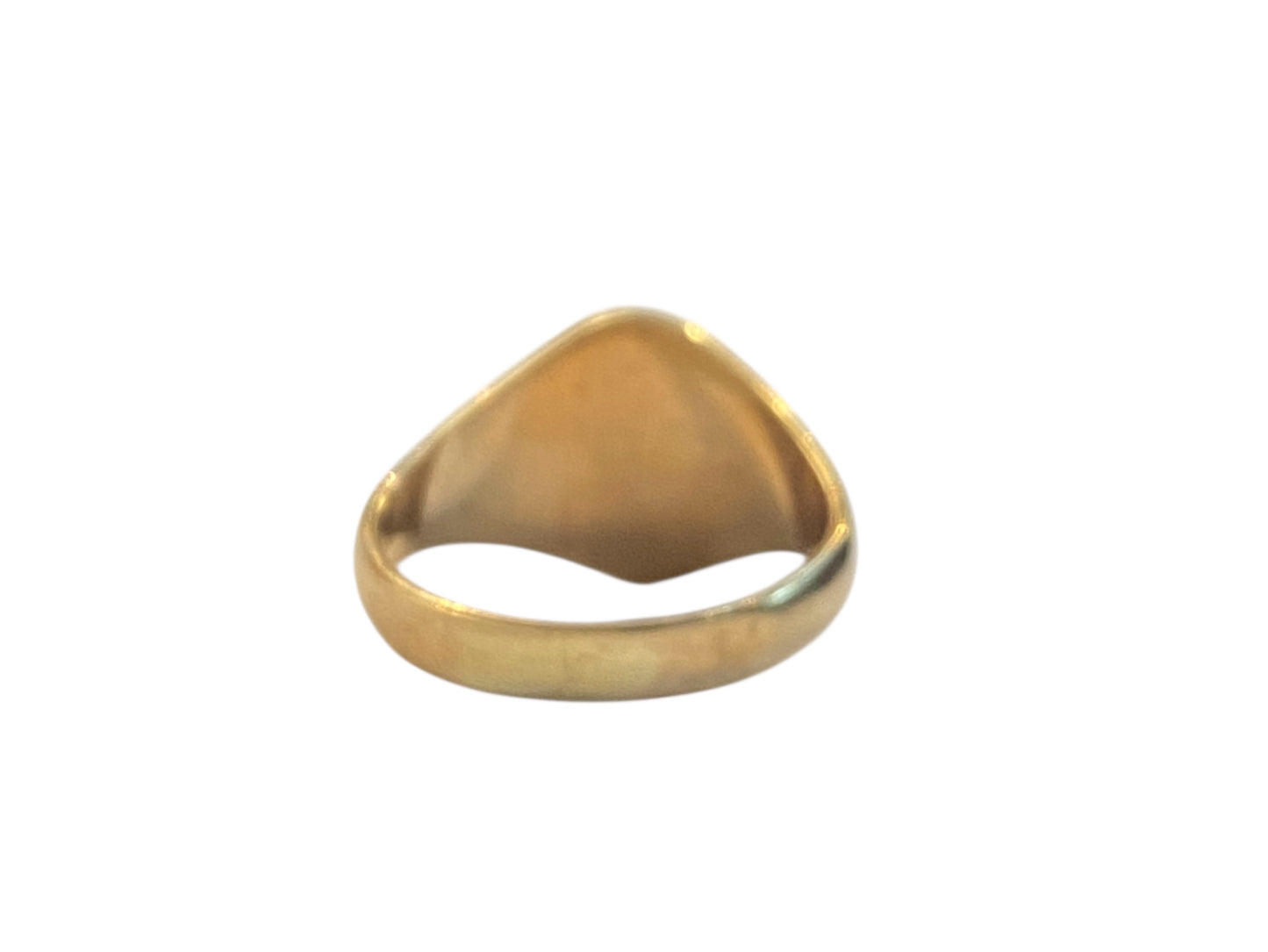 9CT VINTAGE / PREOWNED SIGNET RING SIZE T 1/2 6.3