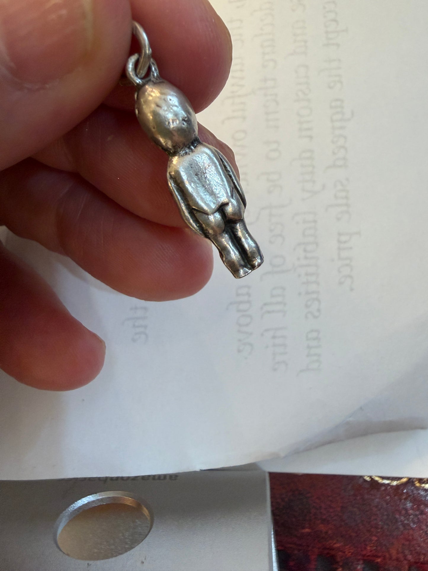 RARE SILVER WW1 'FUMSUP' LUCKY CHARM