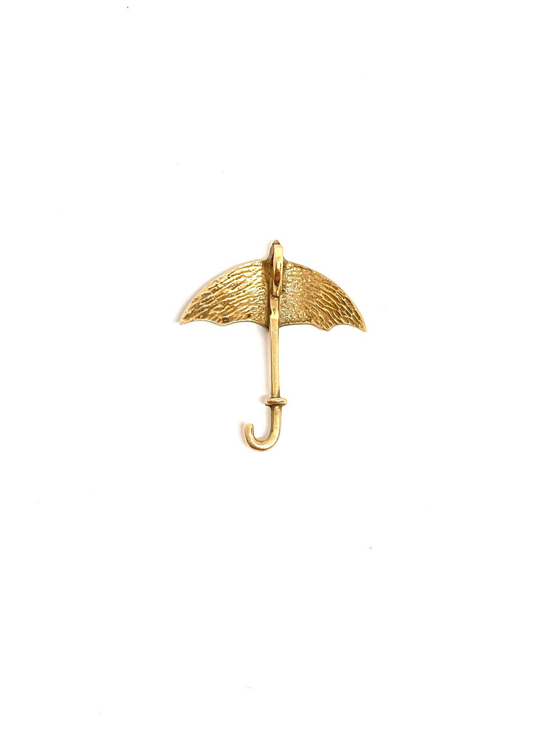 9ct vintage umbrella chram / pendant enamelled