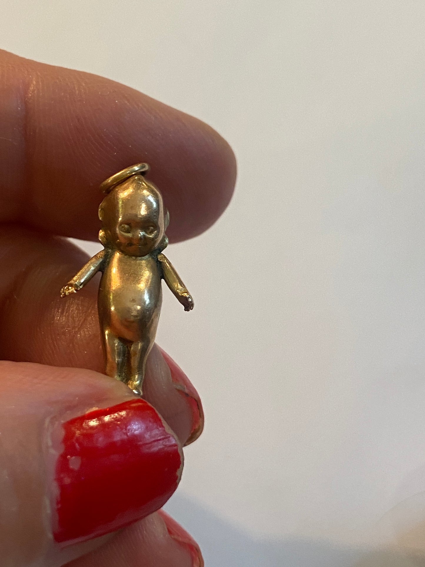 9ct 375 Antique rare gold Kewpie doll charm / pendant circa 1919