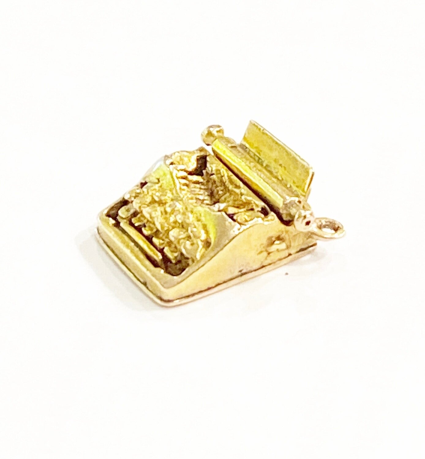 9ct 375 vintage gold type writer charm circa 1959