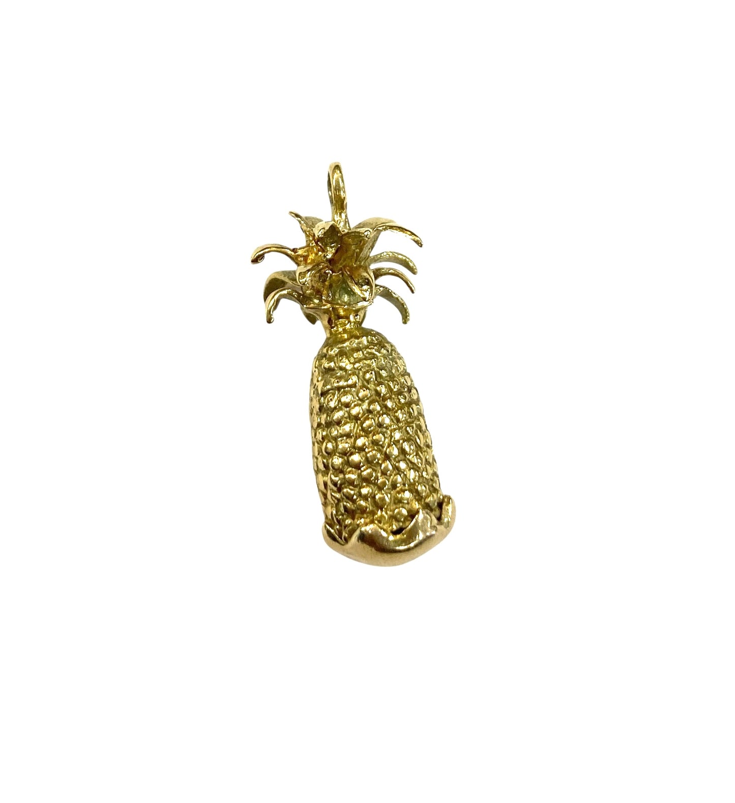 14ct vintage large and heavy pineapple charm 6.7g