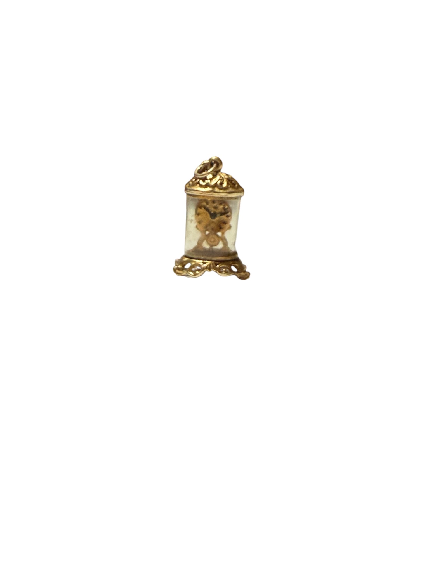 9ct vintage mantel clock charm circa 1977 by RP 4.8g