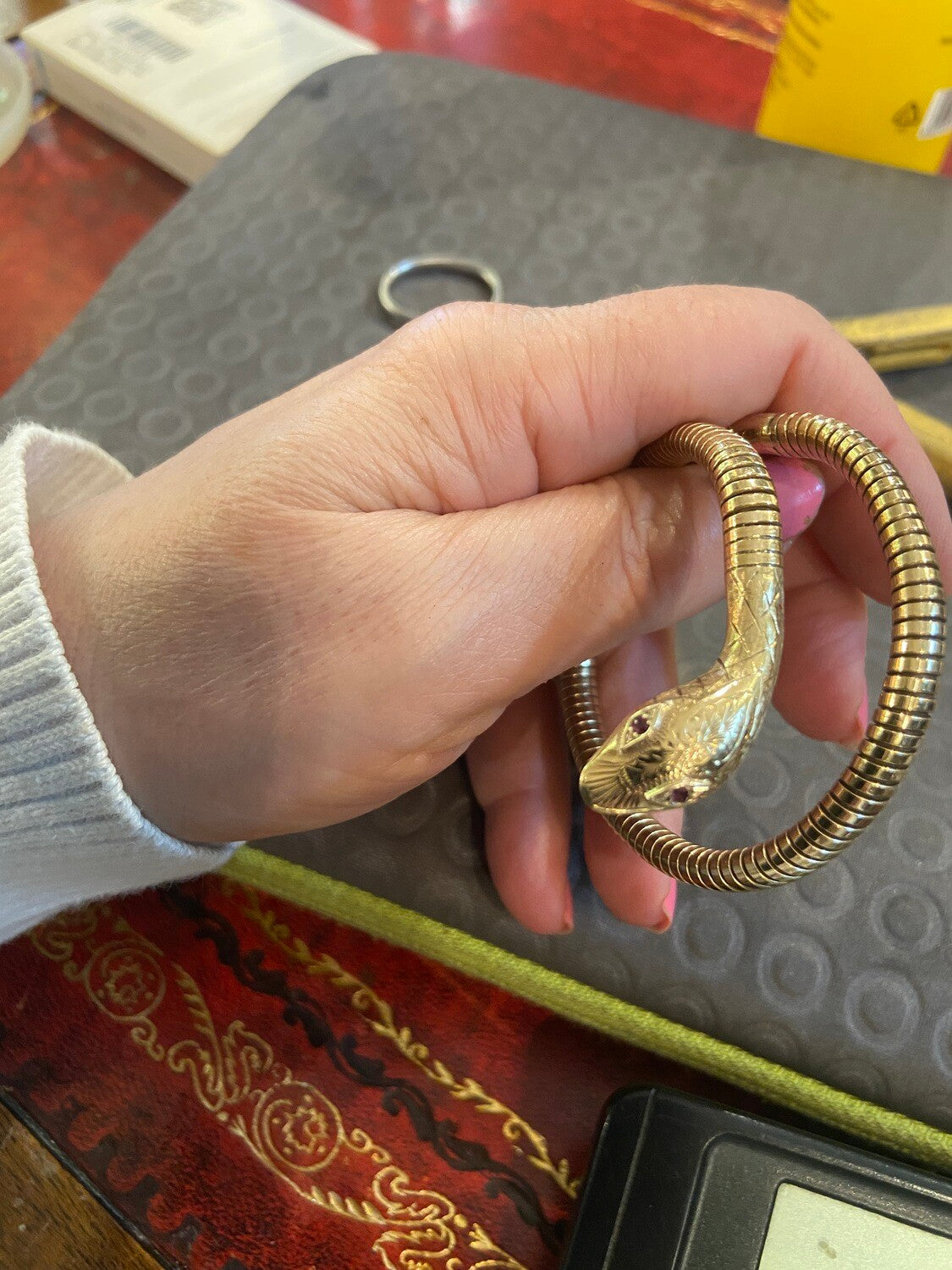 9ct vintage snake bangle circa 1974