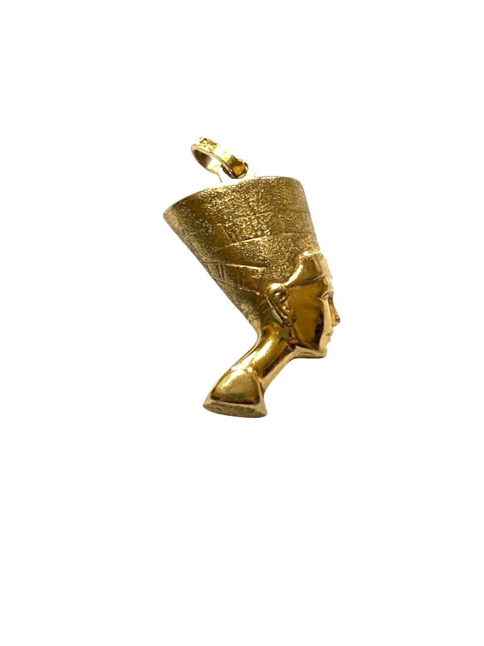 9ct vintage Nefertiti head charm / pendant circa 1981 2.43g