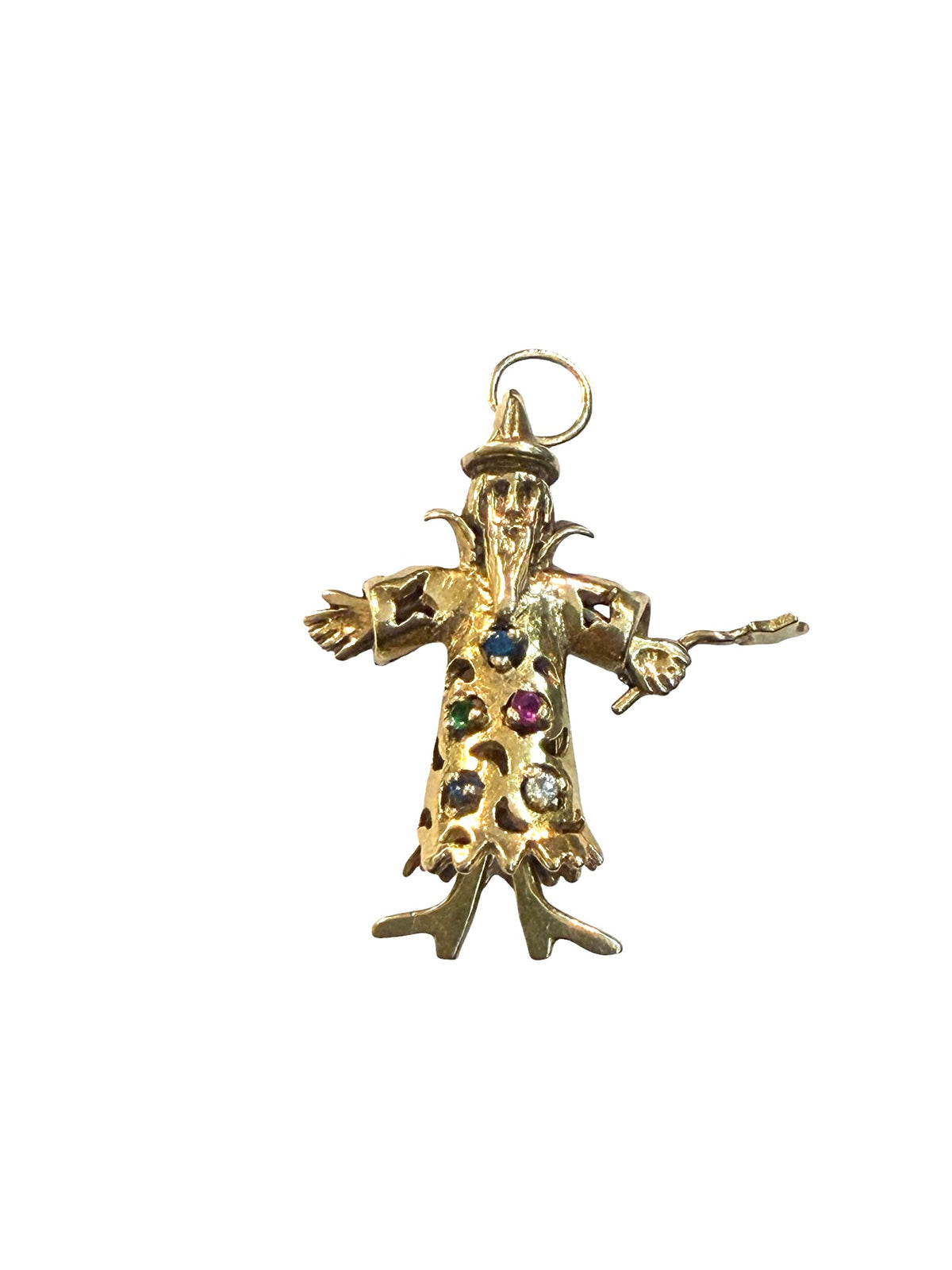 9ct vintage wizard charm / pendant articulated 4.0g by CJM