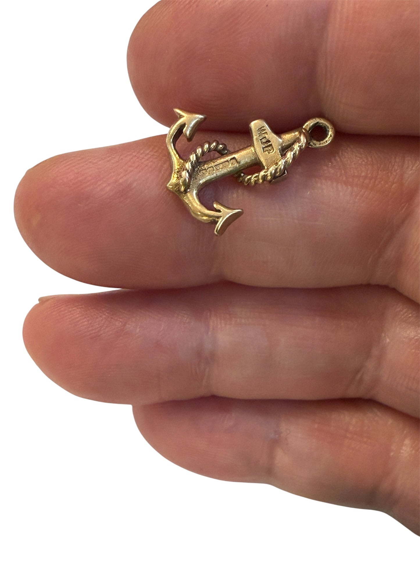 9ct vintage Anchor hope charm / pendant circa 1962 1.5g
