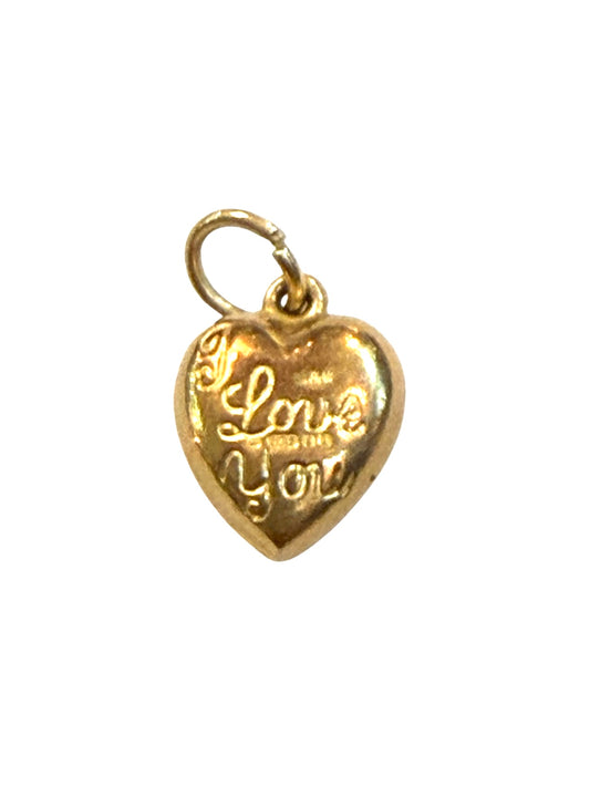 9ct vintage small heart circa 1973 . Hollow