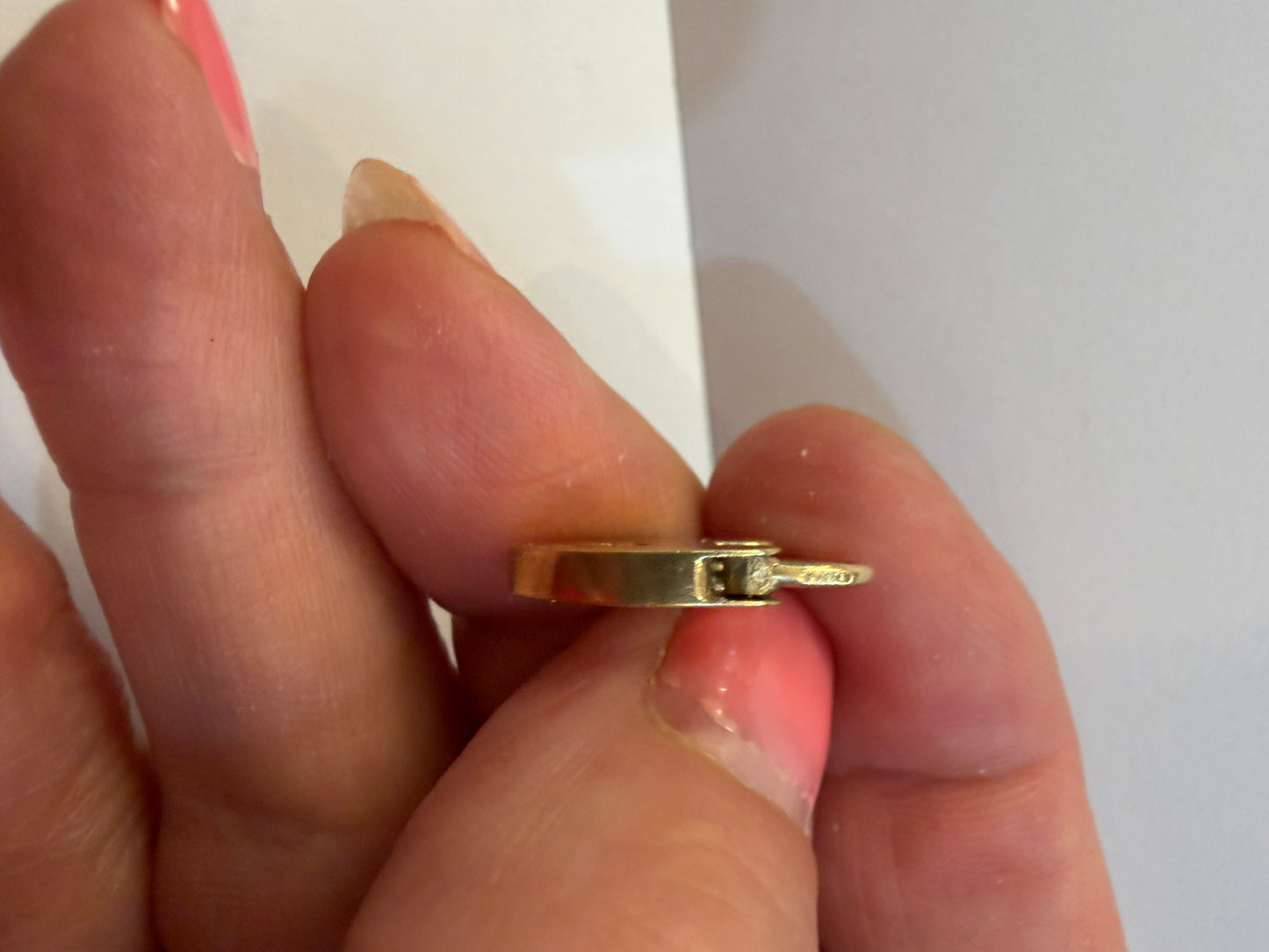 9ct vintage padlock charm (9) small / pendant circa 1979