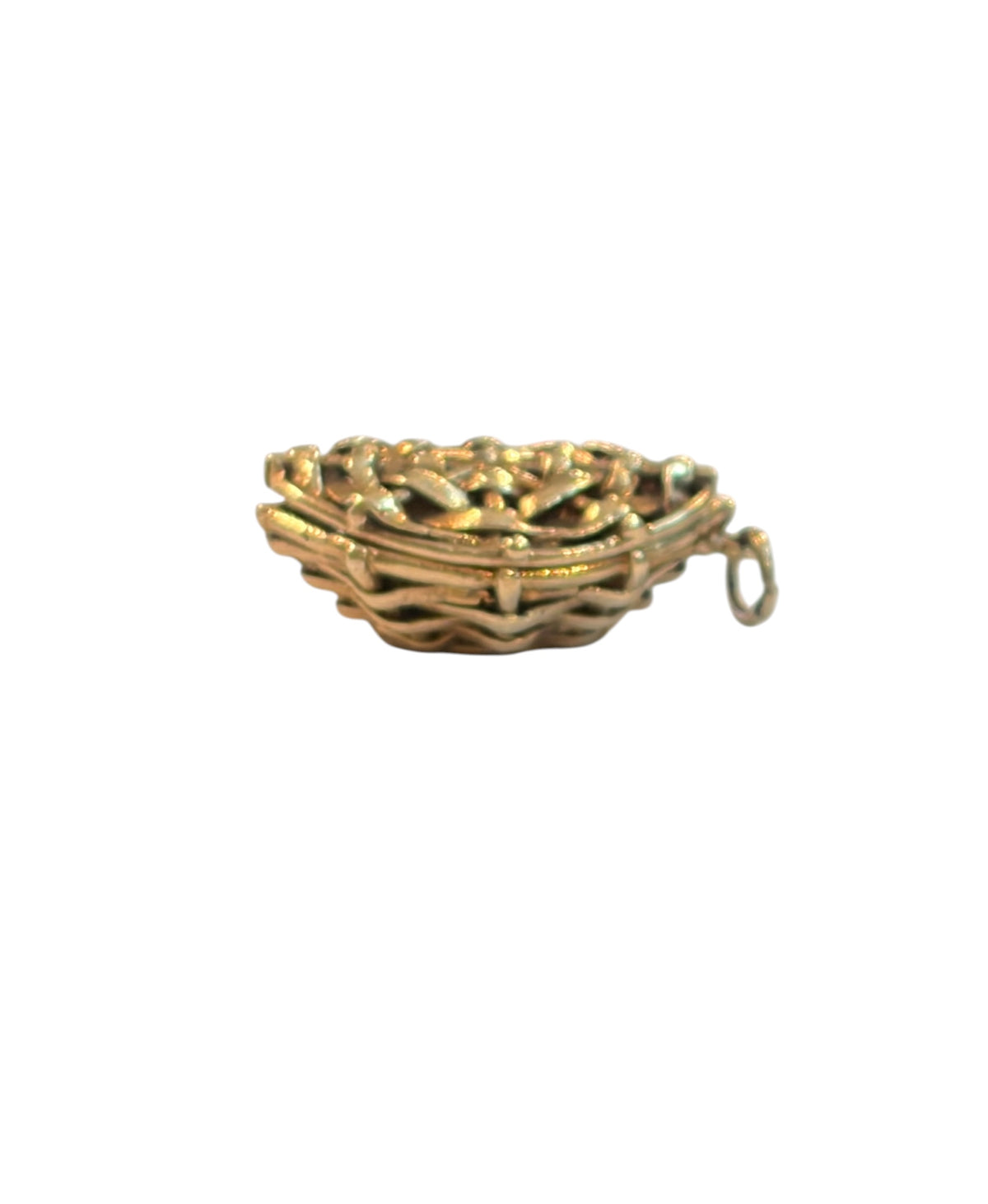 9ct vintage opening moses basket charm / pendant circa 1959 7.23g