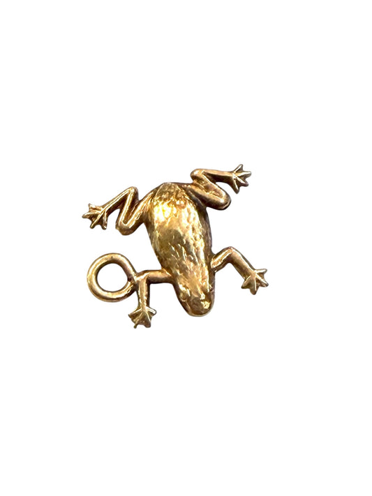 9ct vintage frog charm, circa 1963 0.5g by WHC