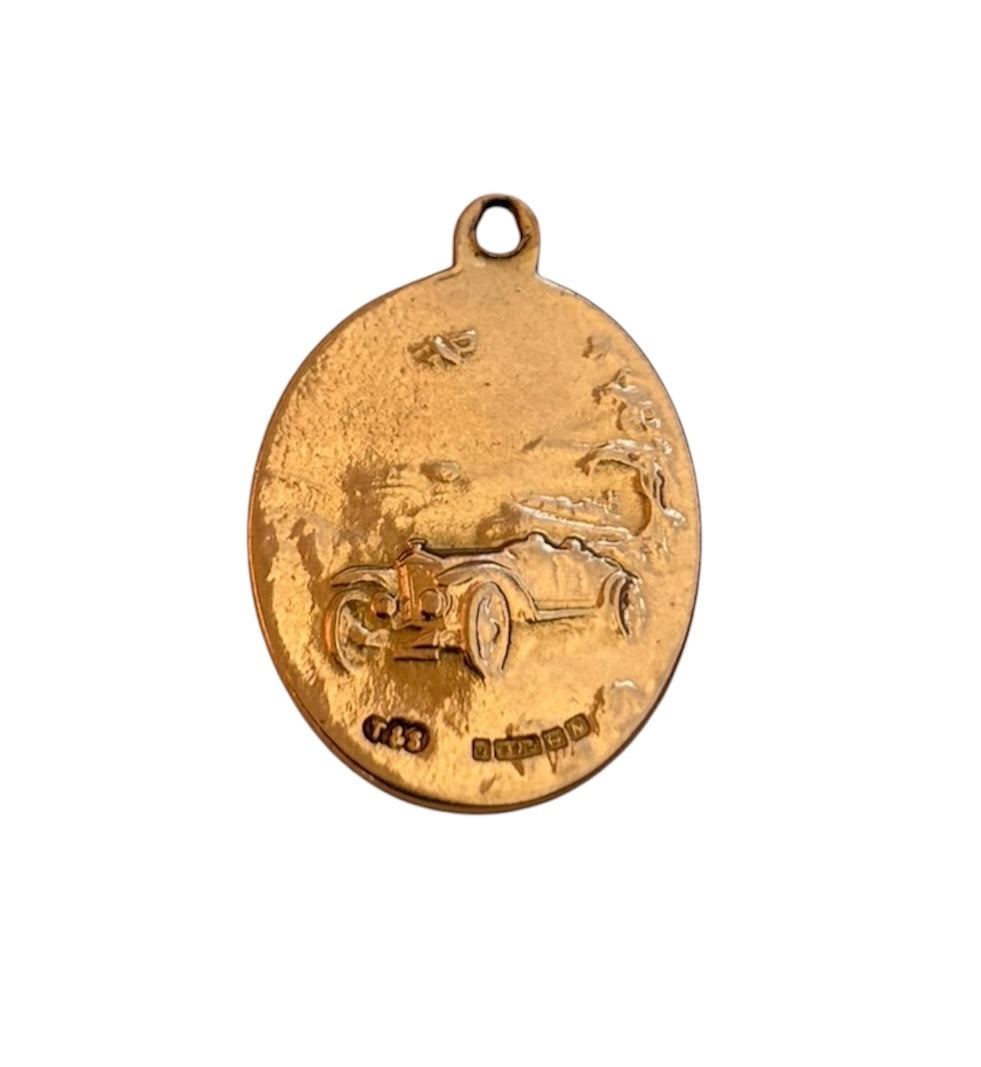9ct vintage st christopher, pendant charm circa 1962 3.12g