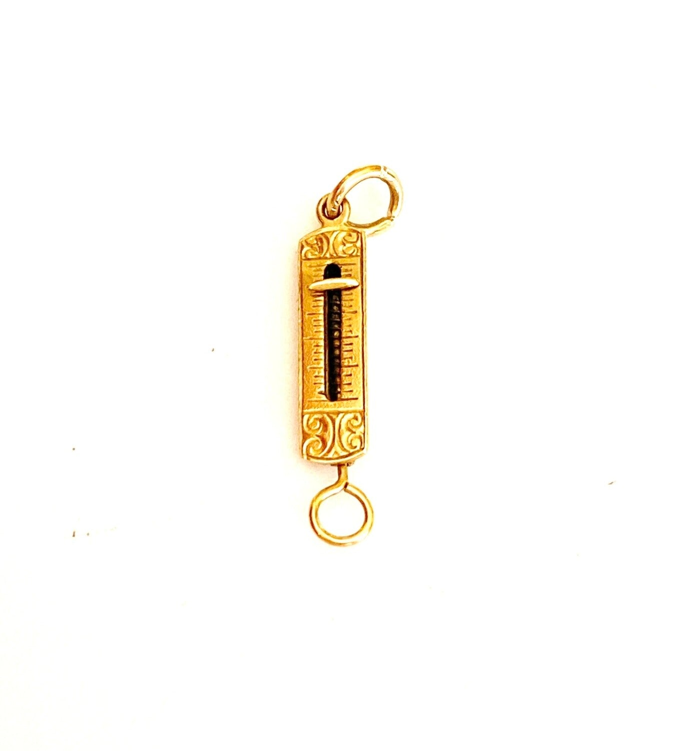9ct vintage articulated scales charm circa 1953