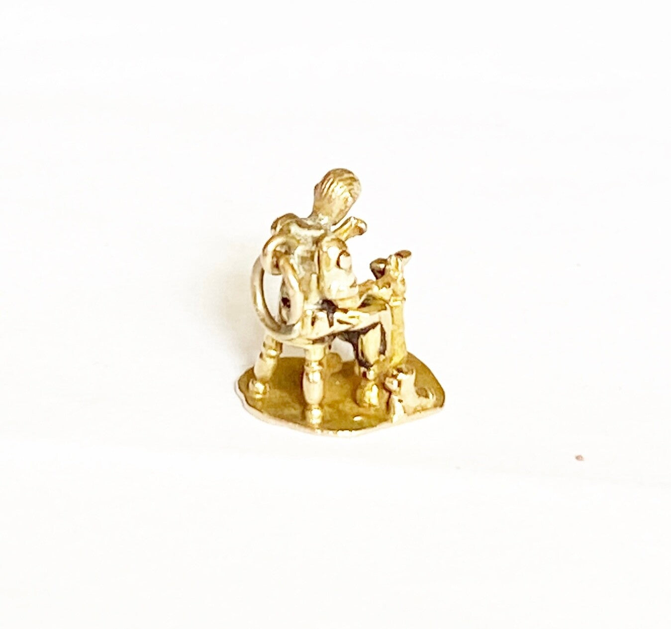 9ct 375 vintage gold articular cobbler charm by Georg Jensen circa 1958