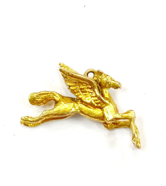 9ct 375 vintage gold pegasus charm circa 1970