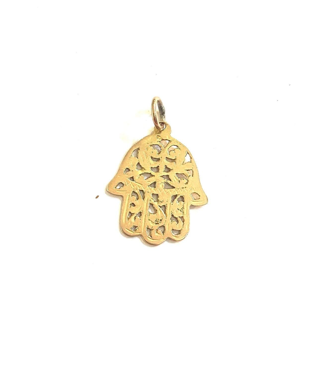 9ct vintage hand of hams, yellow gold , large