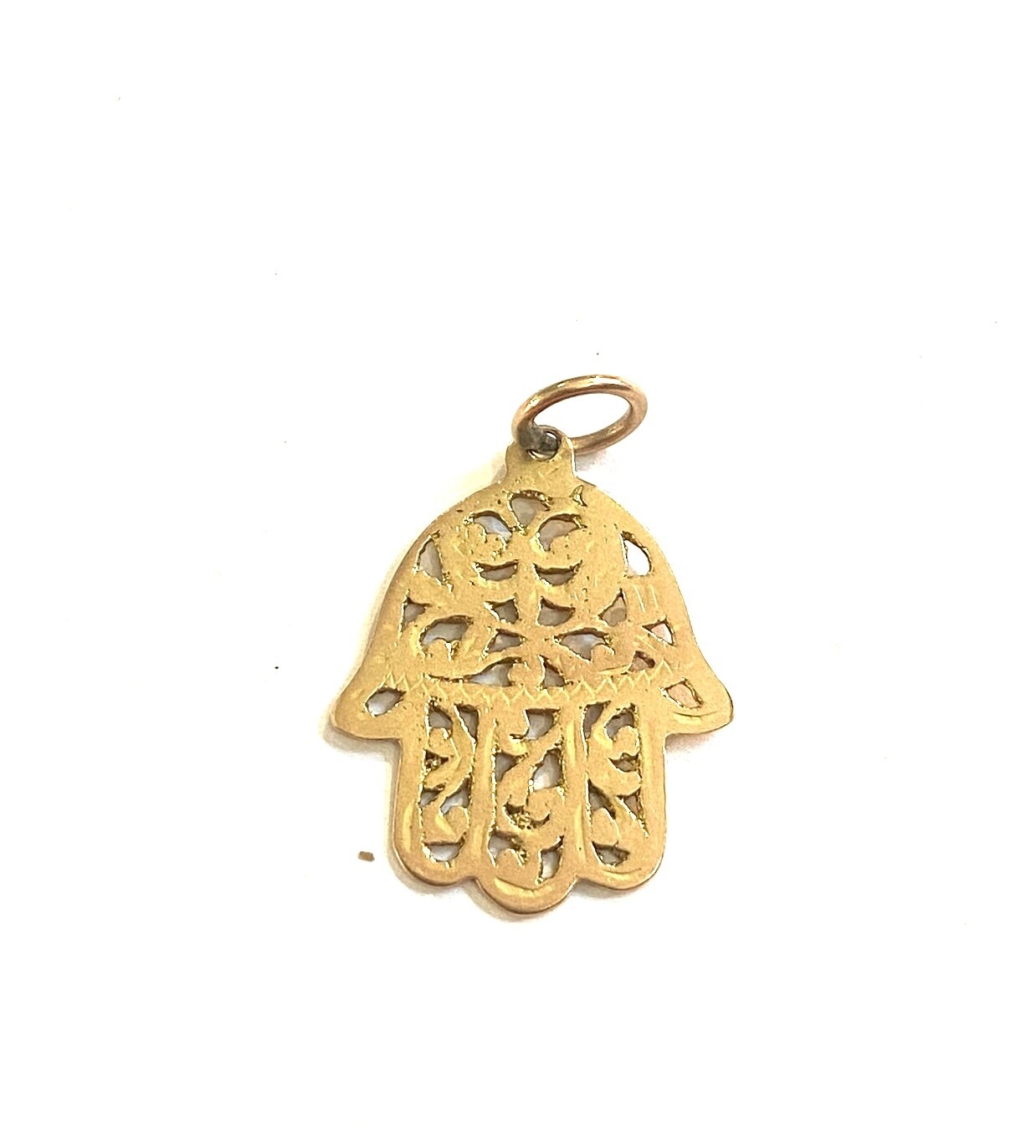 9ct vintage hand of hams, yellow gold , large