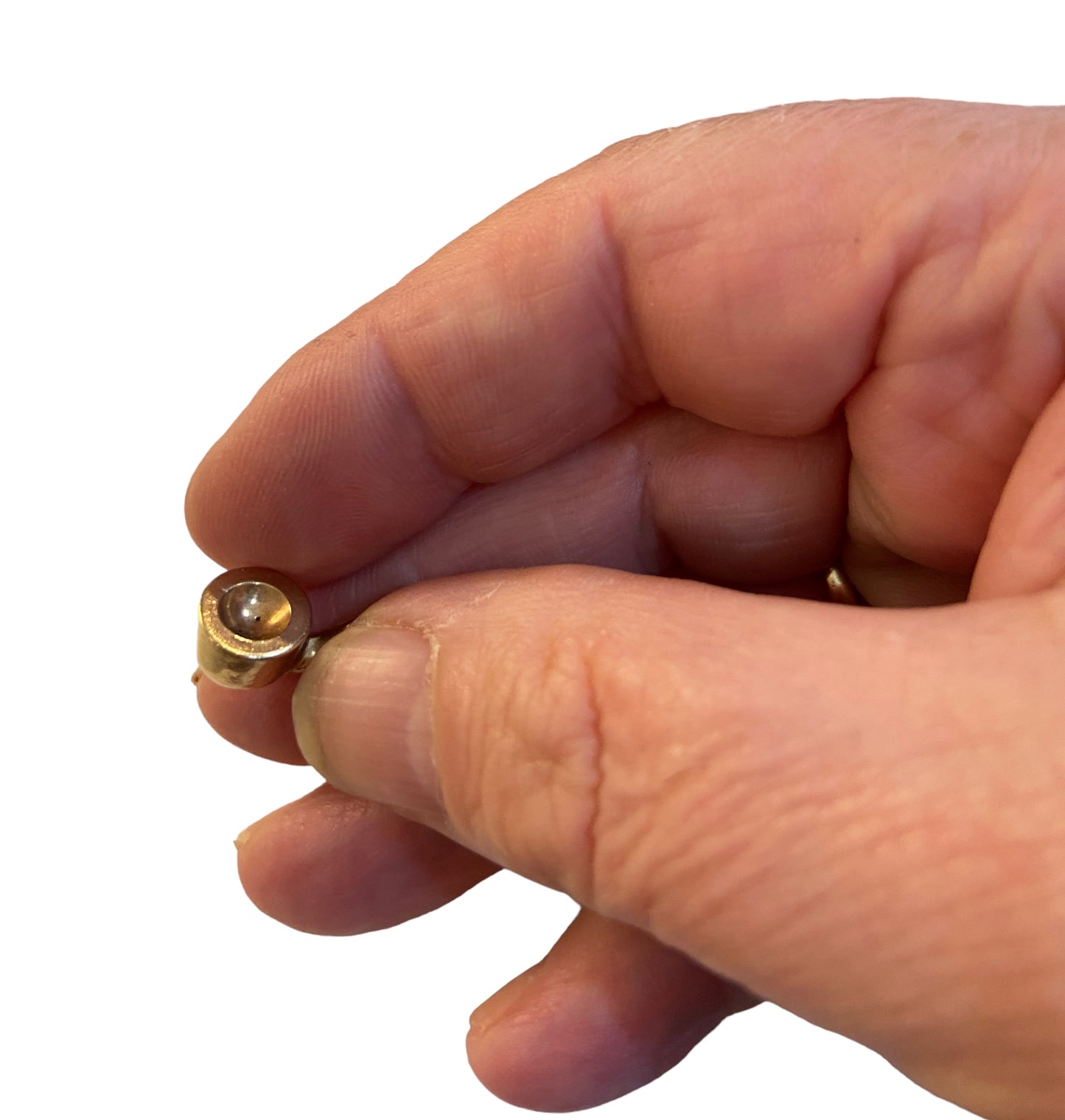9ct vintage yellow gold pipe charm  circa  1976