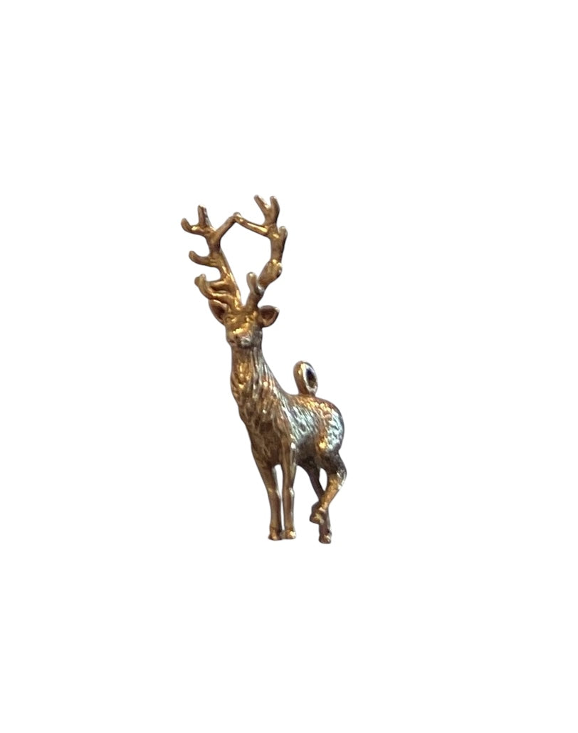 9ct vintage stag charm circa 1973