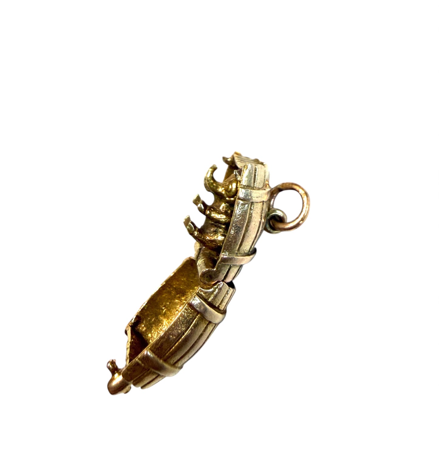 9ct vintage elephant in barrel charm by Georg jensen circa 1961 6.74 g