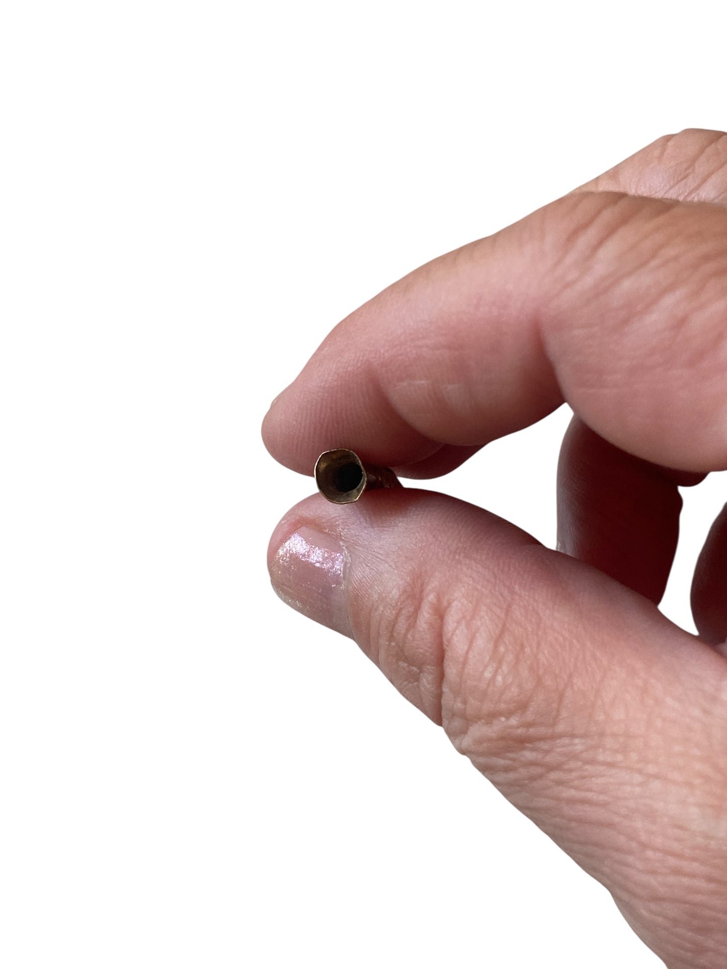 9ct vintage flintlock gun charm / pendant, maker FM