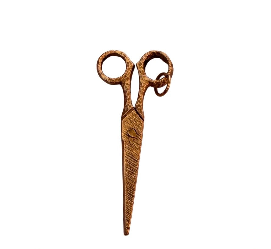 9ct vintage scissor pendant / charm Large circa 1977 2.95g