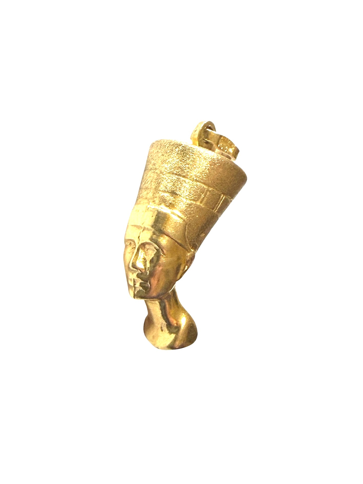 9ct vintage Nefertiti head charm / pendant circa 1981 2.43g