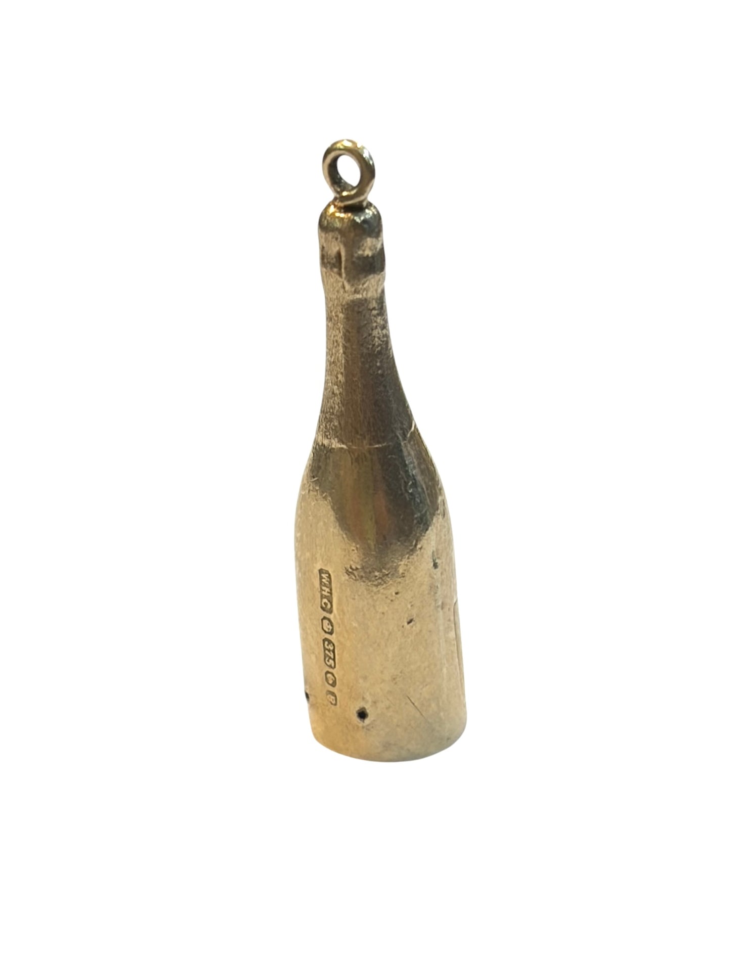9ct vintage moet and chandon charm circa 1972 by WHC, hollow