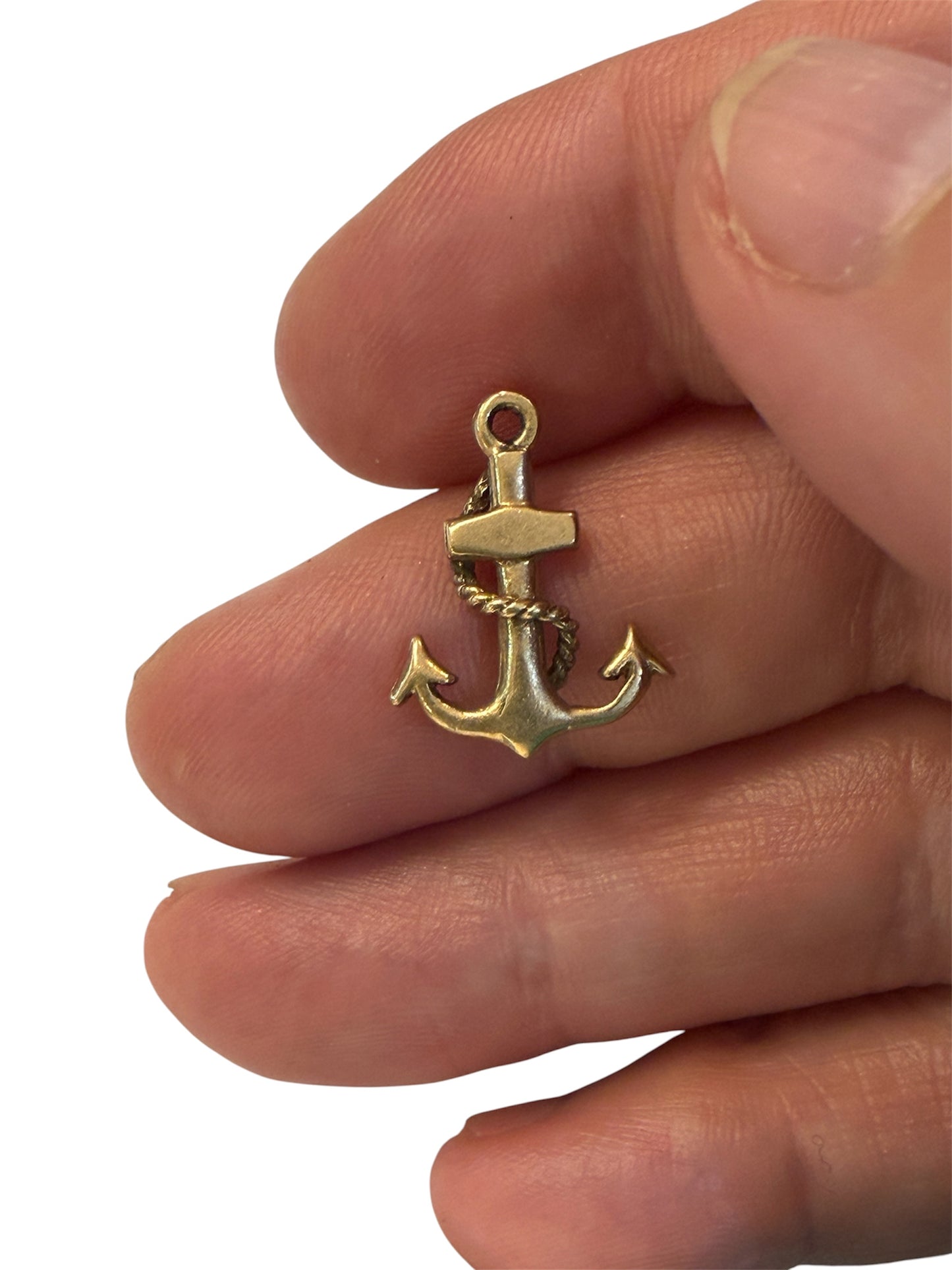 9ct vintage Anchor hope charm / pendant circa 1962 1.5g