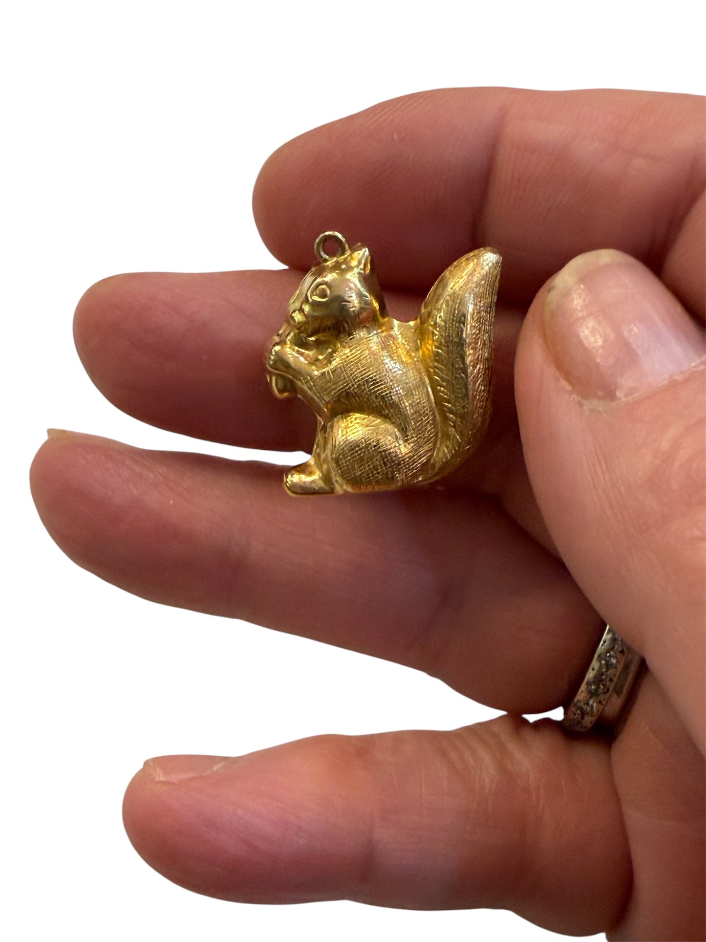 9ct vintage squirrel charm by georg jensen circa 1968