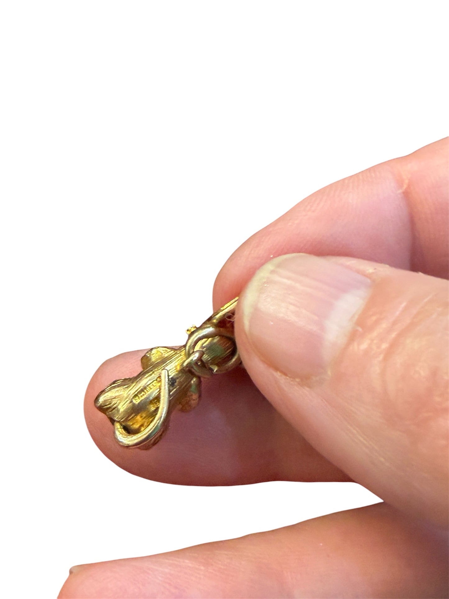 9ct vintage articulated mouse charm 5.3g maker s.p circa 1966