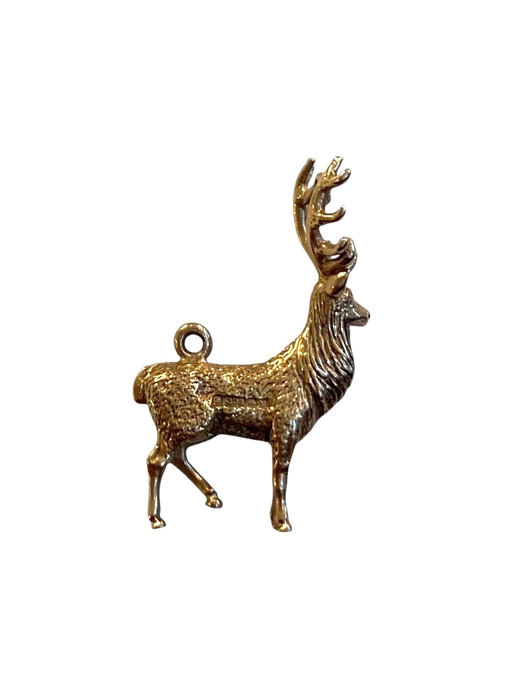 9ct vintage stag charm circa 1973