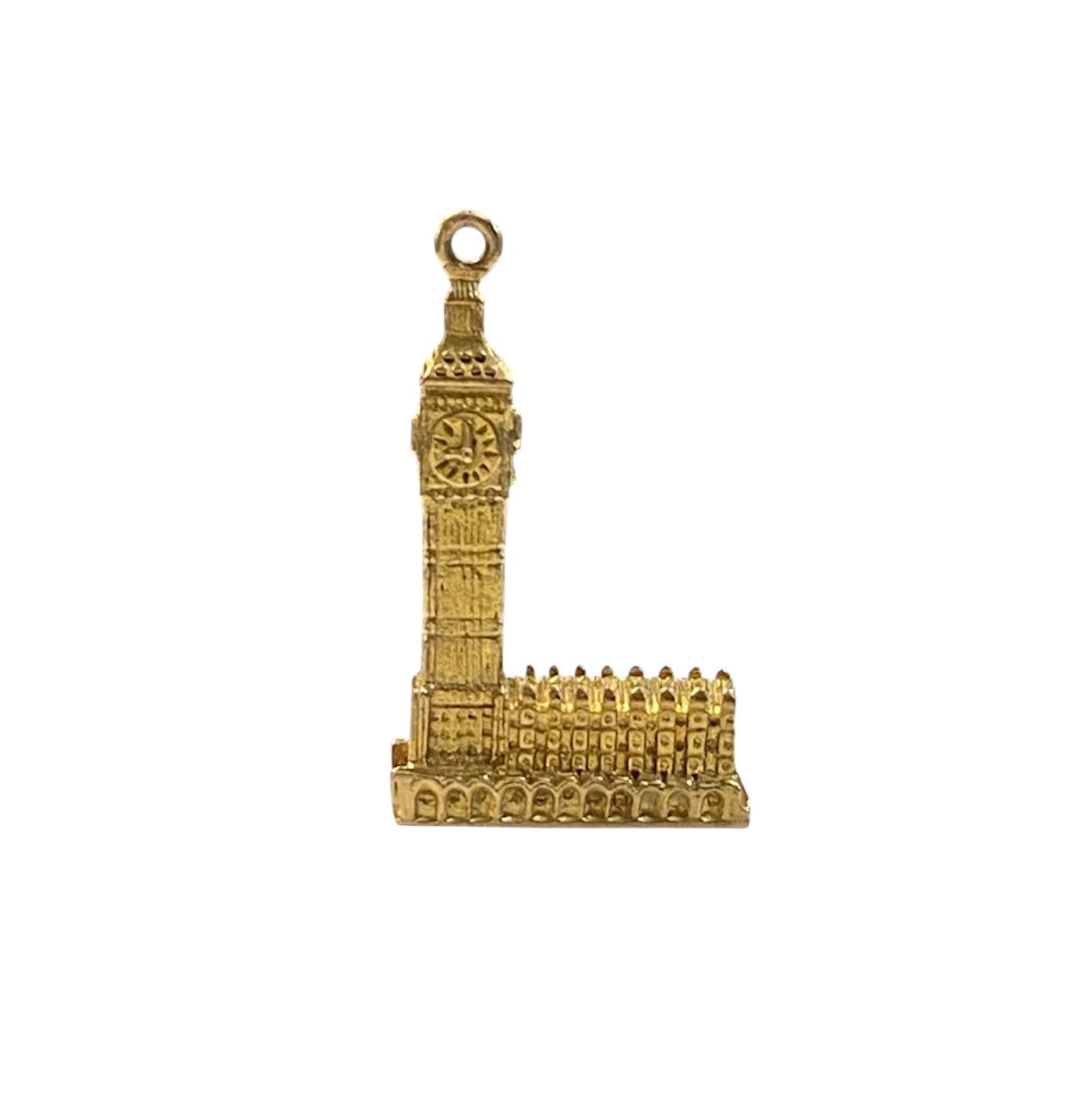9ct vintage big ben / hoses of parliament charm circa 1963