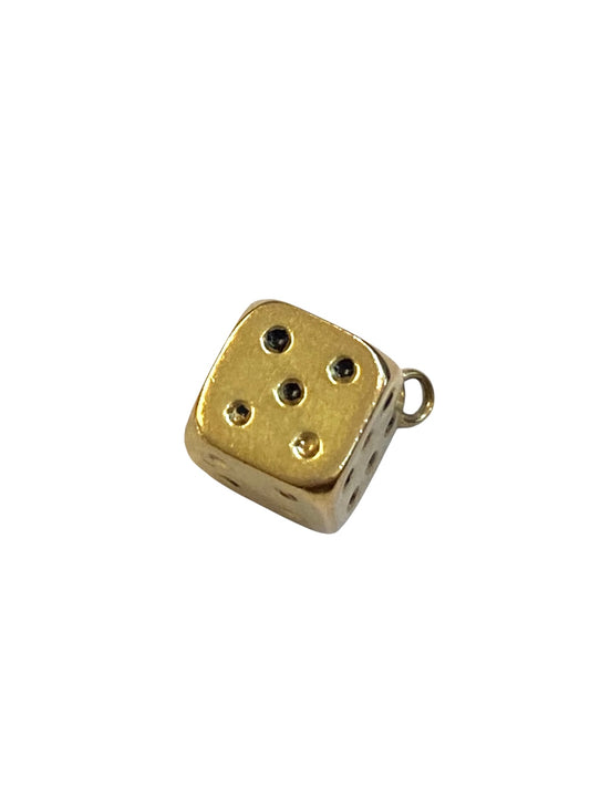 9ct vintage dice charm 0.9g