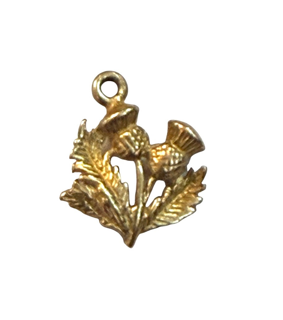 9ct vintage Thistle charm, circa 1973 1.14g