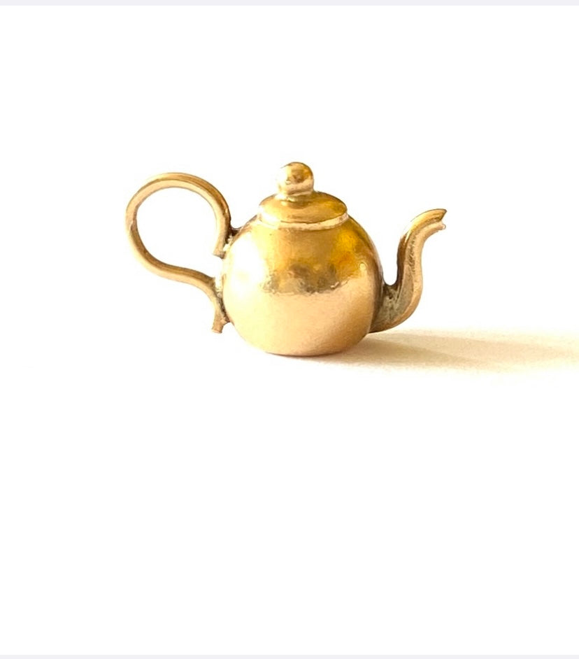 14ct 585 gold  teapot charm