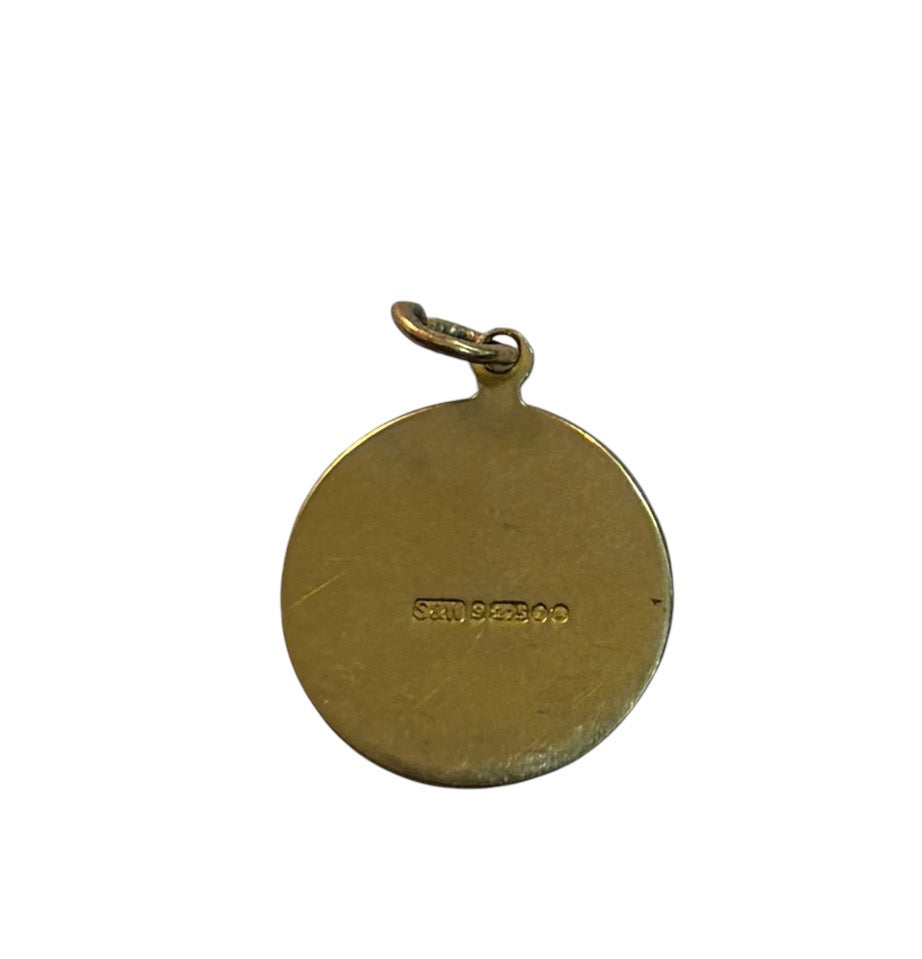 9ct vintage Virgo charm / pendant circa 1966 1.8g