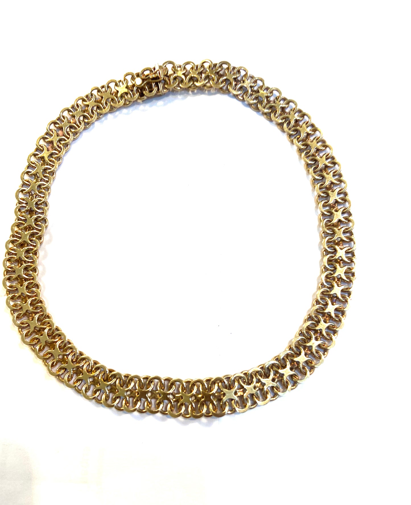 9CT VINTAGE AMAZING CHOKER NECKLACE BY CROPP AND FARR 45.7G CIRCA 1958