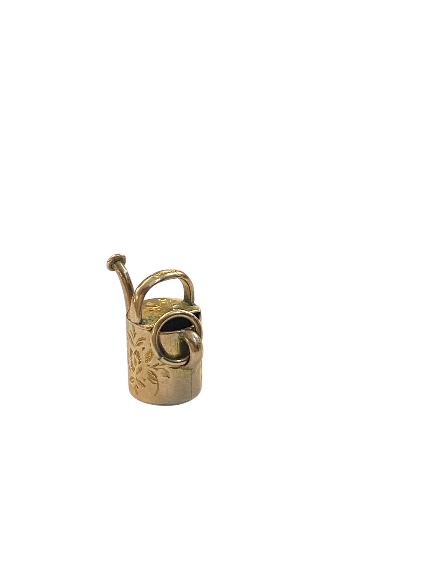 9ct antique watering can charm / pendant circa 1901 by CEW