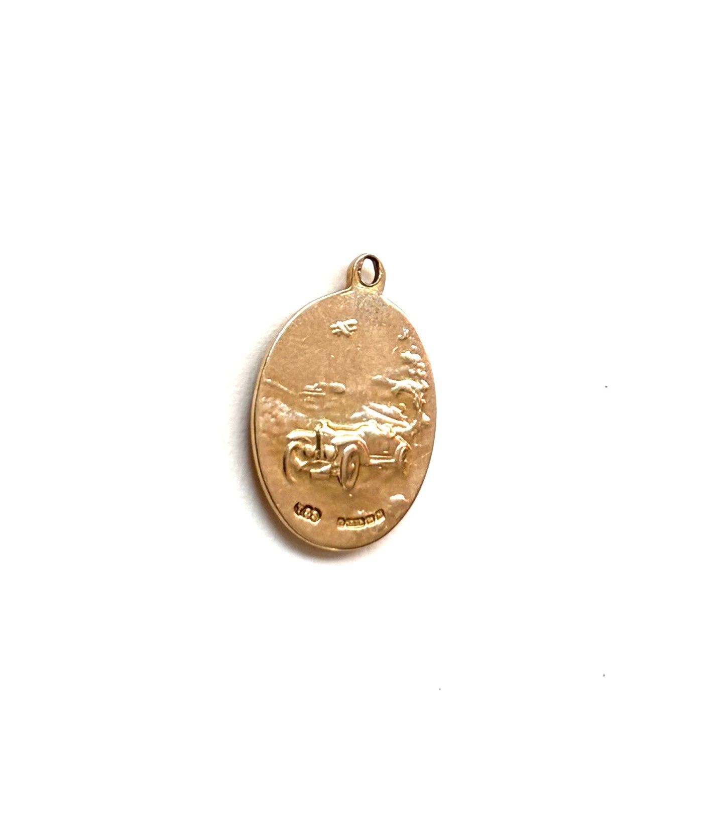 9ct vintage st christopher, pendant charm circa 1962 3.12g
