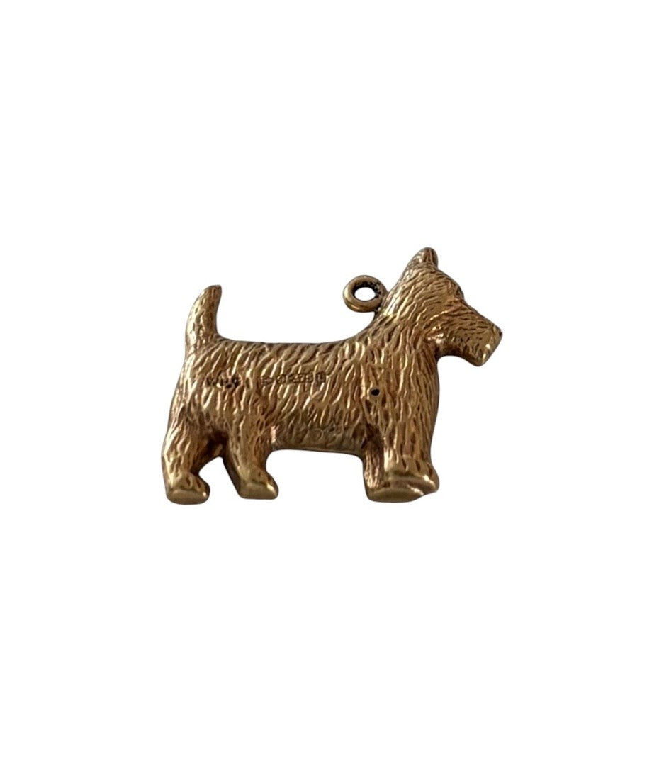 9ct vintage scottie dog charm circa 1961 by WHC