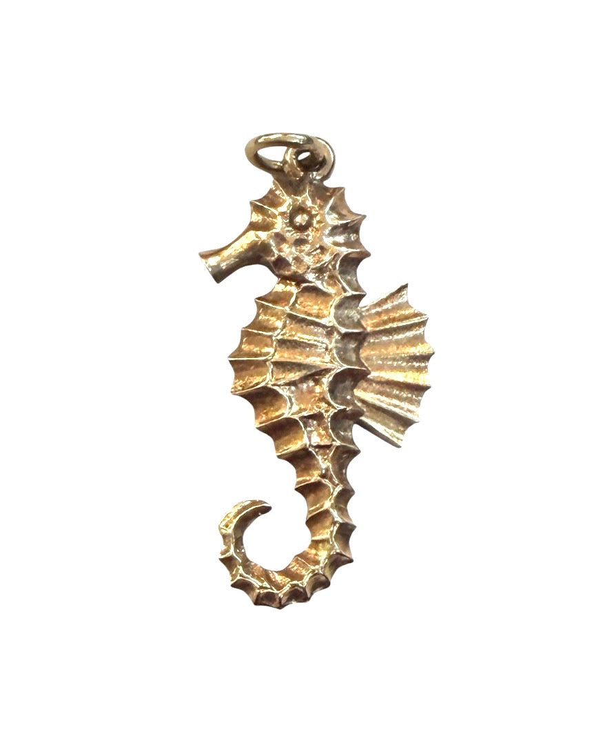 9ct vintage seahorse charm pendant circa 1972 by PPLD
