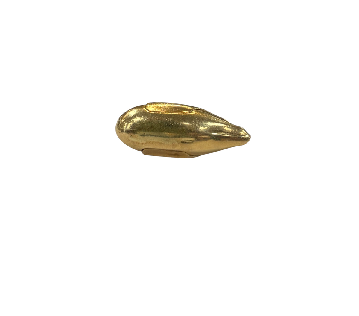 9ct vintage swan charm, large hollow