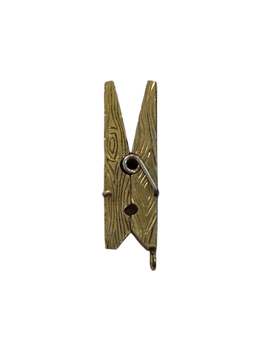 9ct pre owned gold peg charm articulated circa 1986 maker FM 6.25g