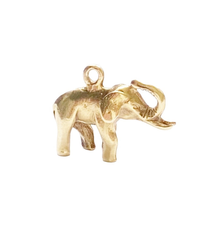 9ct 375 vintage gold solid elephant charm