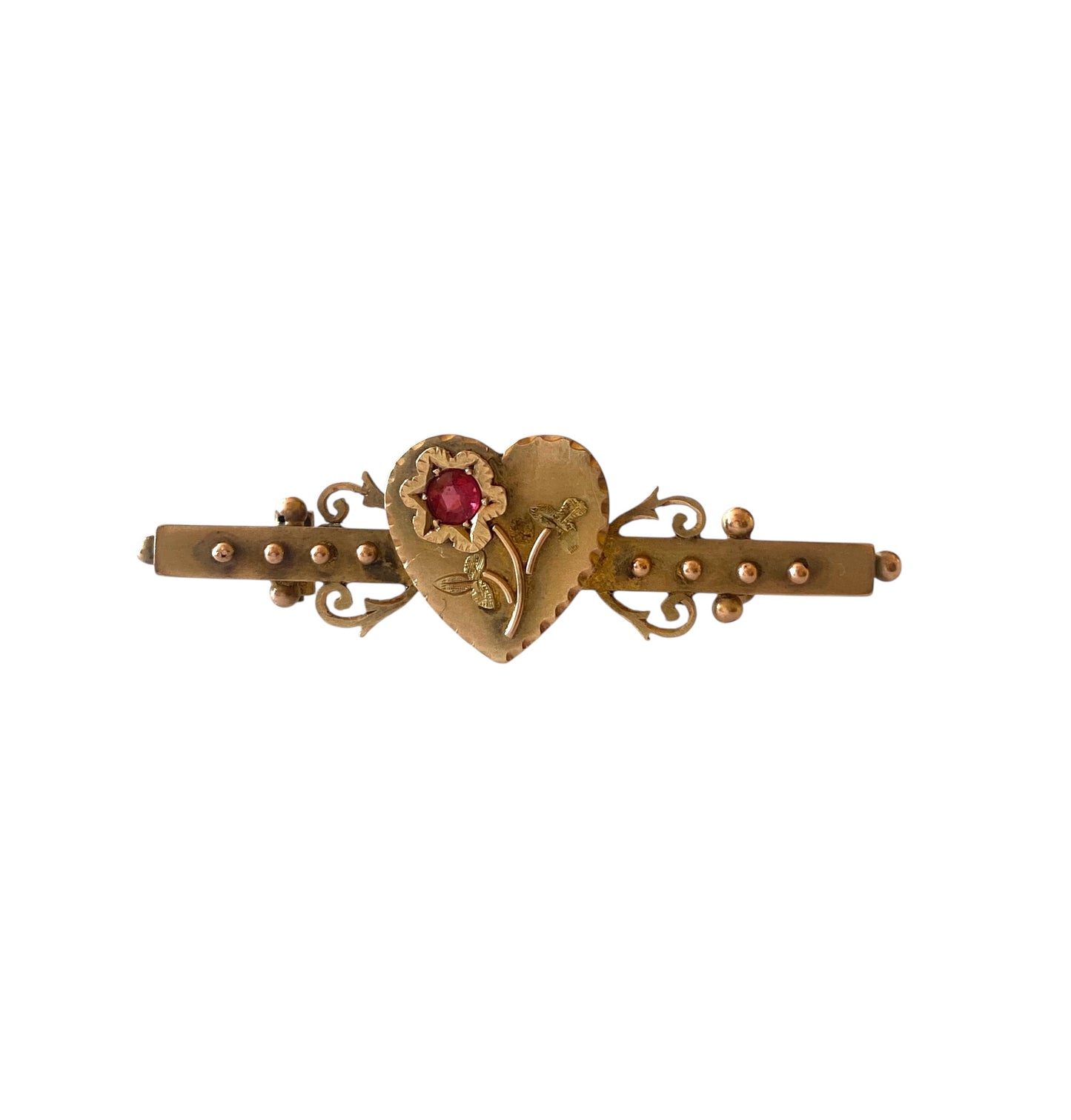 9ct victorian sweetheart brooch circa 1897 by William Twigg