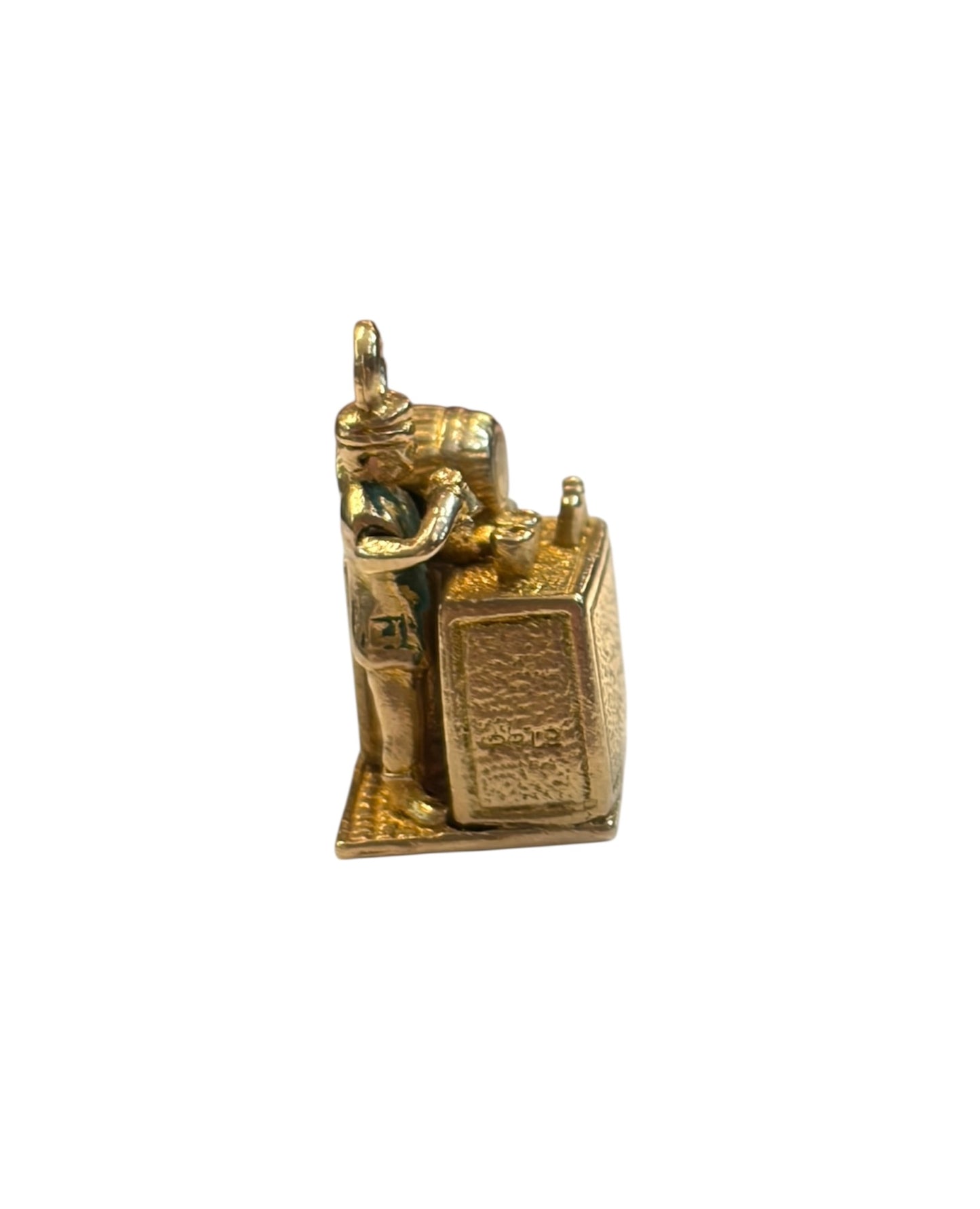 9ct vin tage bartender charm circa 1952 by ppld